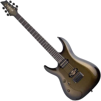 Schecter C-1 50th Anniversary LH guitar in Gold Burst image 1
