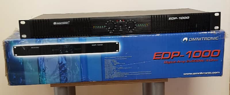 Omnitronic EDP-1000   Class D digital amplifier image 1