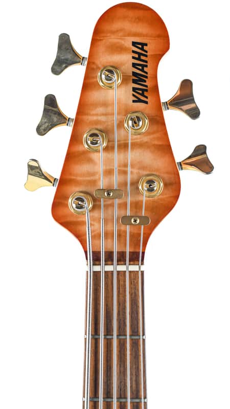 Yamaha BBG5A Quilt Maple Amber Burst 5 String 2001 | Reverb