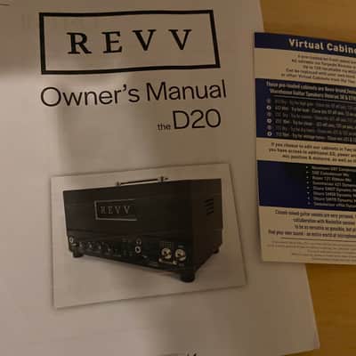 REVV D20 20-Watt Guitar Amp Head with Two Notes Torpedo-Embedded Reactive Load & Virtual Cabinets 2019 - 2021 - Red image 5