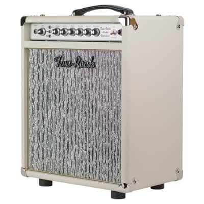 New Two Rock Studio Signature 1X12 Combo Ivory Bronco w/Black & White Pinstripe Grill Cloth #1655 image 4