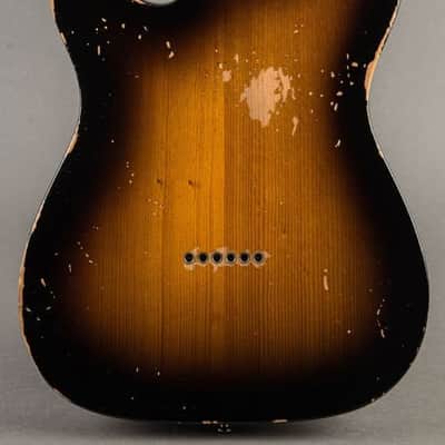 Fender Double Esquire Relic 2022, Custom Shop Limited Roasted Pine, Sunburst, Telecaster Prototype image 4