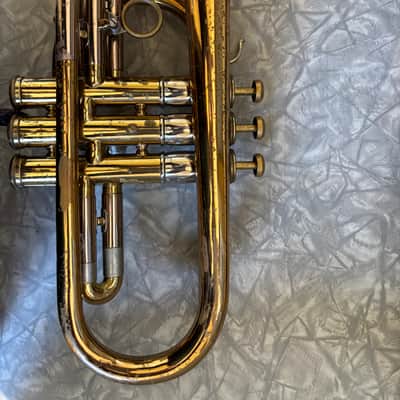 1954 Olds Recording Cornet + Protec case & 2 mpc image 5