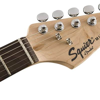 Fender Squier 3/4-Size Kids Mini Strat Electric Guitar - Black image 4