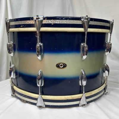 Slingerland Duco 1961 - Blue/ Silver Duco Finish image 2