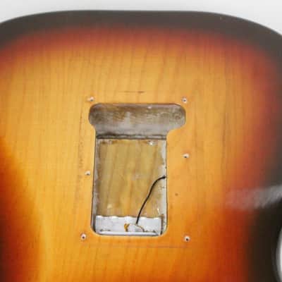 1979 Vintage Fender Stratocaster Ash Sunburst 3-Bolt BODY 1970s USA Strat image 13