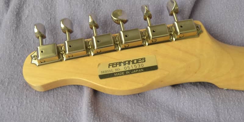 Fernandes Telecaster Electirc Guitar Made in JAPAN - Naturual 90s