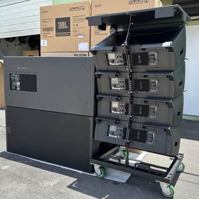 (4)JBL SRX910LA Dual 10" Powered Line Array Loudspeaker W/(2) SRX928S Subs (THS) image 12