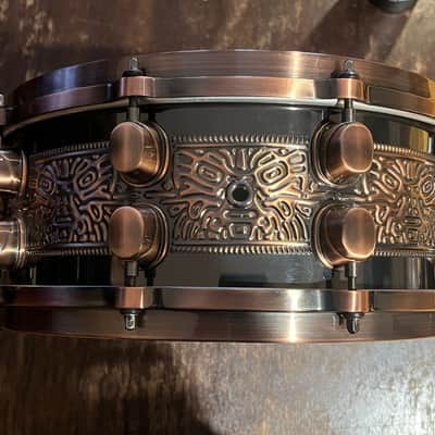 Mapex Black Panther 14x5.5” MAYAN AZTEC Limited Edition 2009 - Brushed Bronze MAYAN / AZTEC image 2
