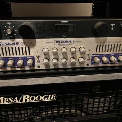 Mesa Boogie M-Pulse 600 Simul-State 600-Watt Rackmount Bass Amp Head 2001 - 2012 - Silver image 1