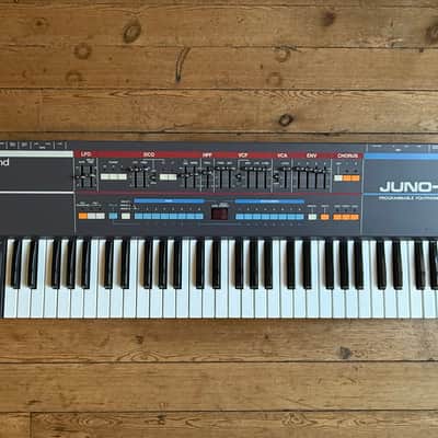 Roland Juno-106 + Flight Case (1984) Mint ! image 10