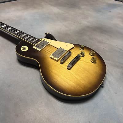 1975 Aria Mach 1 Les Paul Style Guitar Sunburst w/OHSC RARE SET NECK MODEL image 10