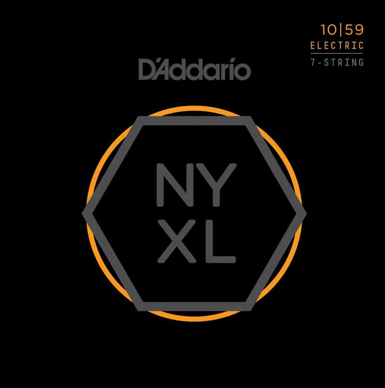 D'Addario NYXL1059 Nickel Wound 7-String Electric Guitar Strings, Regular Light Gauge imagen 1
