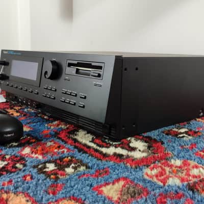 Roland S-750 Digital Sampler 1991 + MU-1 Mouse Controller - Black (Serviced / Warranty) image 2