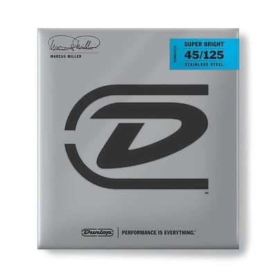Dunlop DBMMS45125 Marcus Miller Super Bright Bass Strings - 5 String Set image 2