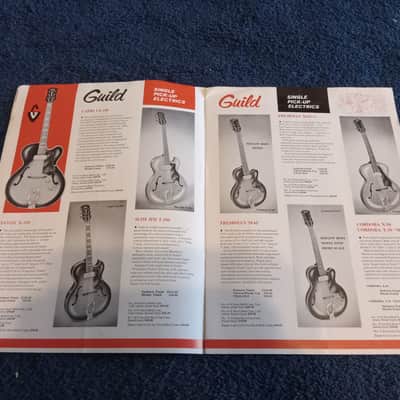 Vintage 1964 Guild Guitar & Amplifier Catalog! Rare, Original Case Candy, Paperwork! image 4