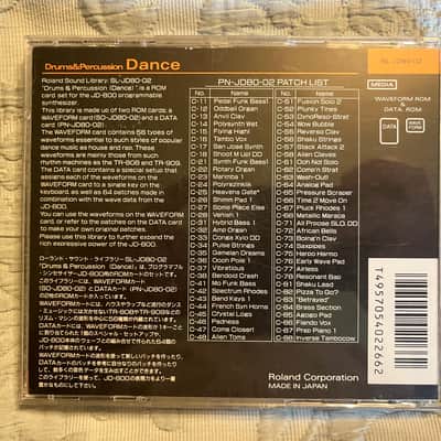Roland JD800 String Ensemble PN-JD80-04 and SO-JD80-04 Expansion Cards image 4