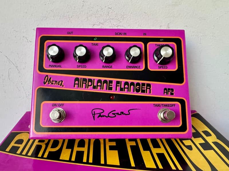 Ibanez Airplane AF-2 Flanger Paul Gilbert Signature - Pink image 1