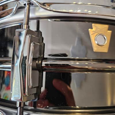 Ludwig Black Beauty 14x5" Nickel Over Brass 8-Lug Snare image 4