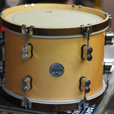PDP  13'' Concept Maple Classic 9" x 13" Tom In Natural Stain w/ Walnut Stain Hoops image 2