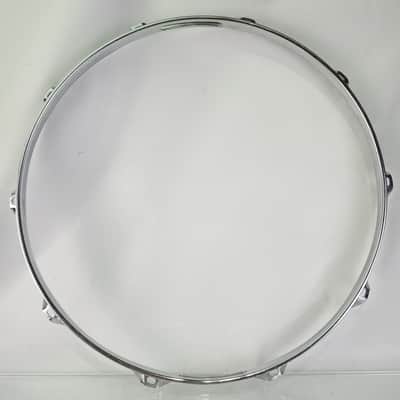 Ludwig 14"COB Supraphonic Triple-Flange Snare Drum Resonant BRASS Rim/Hoop 10Lug image 8