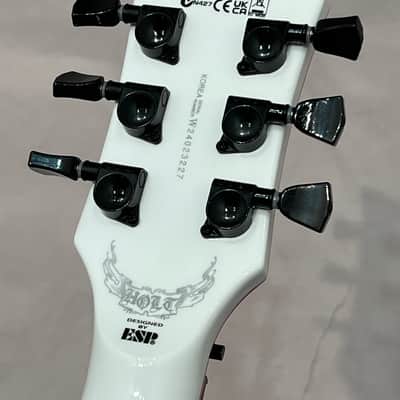 ESP LTD Signature Series Gary Holt GH-600 Electric Guitar 2024 Snow White w Case New Overstock Closeout image 7