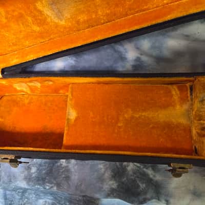 Vintage RARE 1962 to 1967 Gibson No Logo Black Gold Plush ES 335 330 Hard Shell Electric Guitar Case image 13