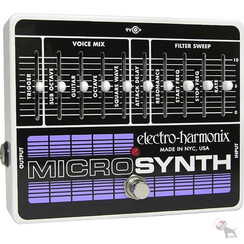 Electro-Harmonix Micro Synthesizer Analog Guitar Microsynth Effects Pedal image 1