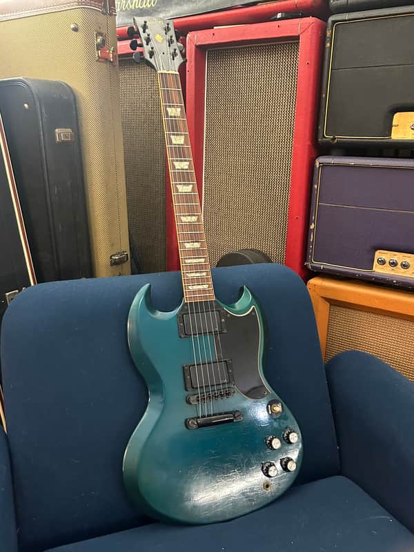 Gibson Vintage SG Showcase 1988 Metallic Blue RARE image 1
