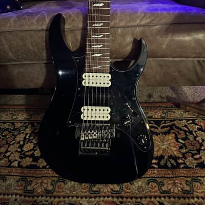 Ibanez Universe Universe UV7BK UV7PWH 1990 - Black Body - White Neck image 8