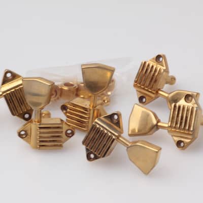 Kluson® Aged Waffelback Tuner Gold Metal Buttons image 1