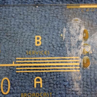 RCA Victrola V-225 Console Radio Face Plate (Glass) PT# 29330 mid 40s image 12