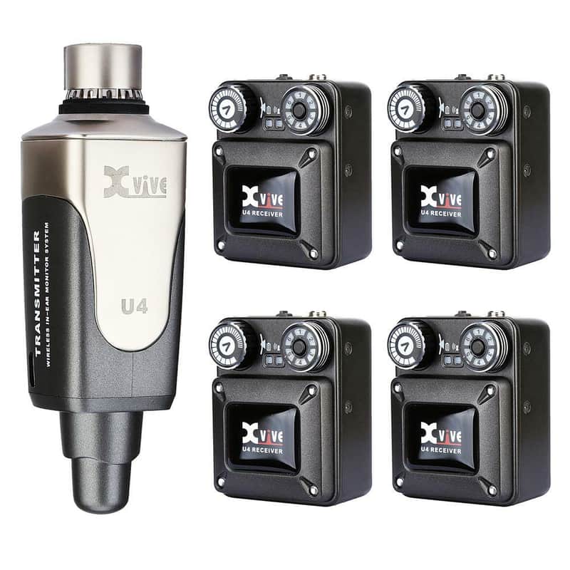 Xvive In-Ear Monitor Wireless System with 4 Receivers image 1
