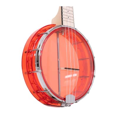 Gold Tone Little Gem: See-Through Banjo-Ukuleles with Gig Bag (Ruby) image 2