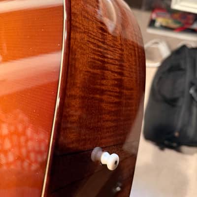2010 Bourgeois Country Boy Deluxe Custom - Pale Sunburst - Red Adirondack Spruce / Flamed Beeswing Mahogany image 18