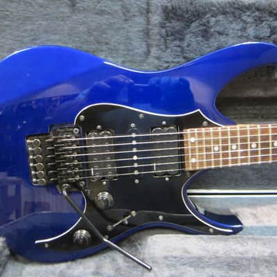 1991 Fender Heartfield Talon II Electric Blue Floyd Rose & Dimarzio's Orig Case Free US Shipping! image 12