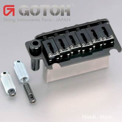 NEW Gotoh 510TS-FE1 Non-locking 2 Point Tremolo Bridge 37mm Steel Block - BLACK