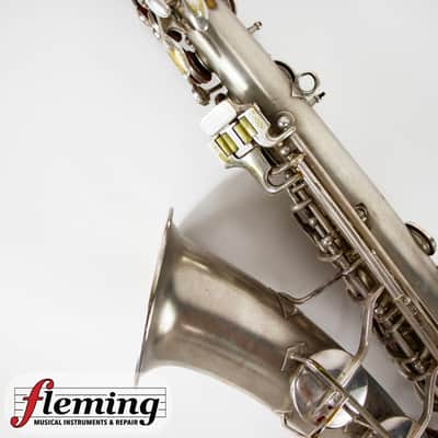Conn New Wonder Transitional Alto Saxophone - Silver Plate, Gold Wash Bell, 1932 image 12