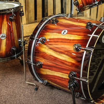 DW Collector's Vertical Candy Stripe Padouk - 22,10,12,16,6.5x14 - SO#1152133 image 2