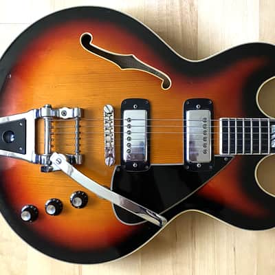 1974 Framus Billy Lorento Semi-acoustic guitar w/HSC and original warranty card - very rare! image 19