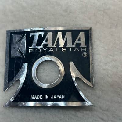Tama Royalstar Badge (TDG-D-244) 80's - black/silver image 1