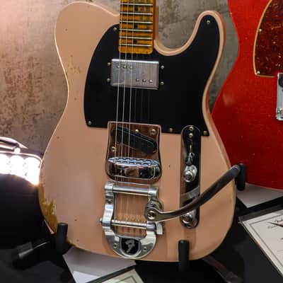 (Pre-Order) Fender Cunife Blackguard Bigsby Tele Heavy Relic - Custom Built - Event Favorites, Dirty Shell Pink - 2026 Summer Dealer Event #145 image 1