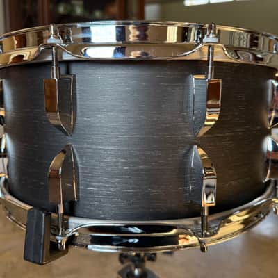 Jenkins-Martin 6.5x14 Fiberglass Snare Drum Solid Shell Black Finish Fibreglass Snare image 7
