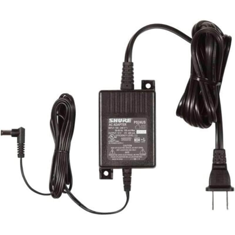 Genuine Shure PS24US 12V DC In-line Power Supply Adapter Input A/C for Shure Microphone, Guitar, Wireless Systems Receivers. BLX4 BLX88 BLX4R GLXD6 GLXD16 UABiasT PG4 PGX4 PGXD PGXD4 QLXD QLXD4 SLX SLX4 SLX4L P2T P3T FP33 PS23 PS23US PS24 image 1
