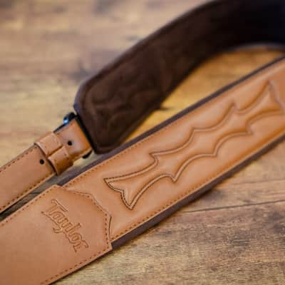 Taylor Vegan Leather Guitar Strap - Tan 2.75" (4202-27) image 10
