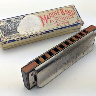 M. Hohner Marine Band A440 1896 Classic Harmonica - Key of G image 6