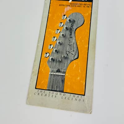 Fender Suggested Retail Price List 1981 image 1