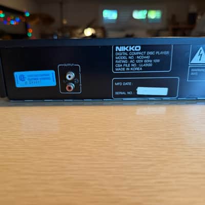 Vintage Nikko NCD440 Audiophile Cd Player High Fidelity Serviced Very Rare image 10