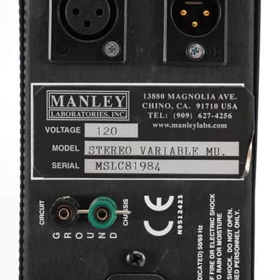 Manley Stereo Variable MU Vari Mu Limiter Compressor #52724 image 13