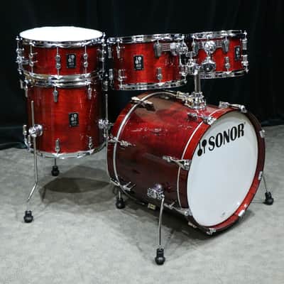 Sonor AQ1 Special Edition Drum Kit 20-10-12-14+14in - Cherry Red image 2